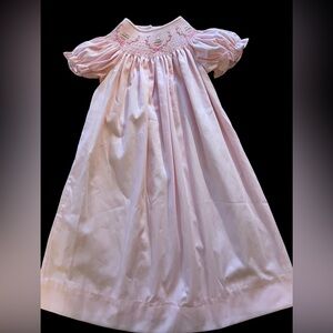 Classic Whimsy Smocked Pink Easter Eggs And Bows Dress NWT SZ 5